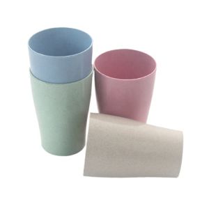 Wholesale Custom Logo Colorful Wheat Straw Cup Biodegradable Travel Tumbler