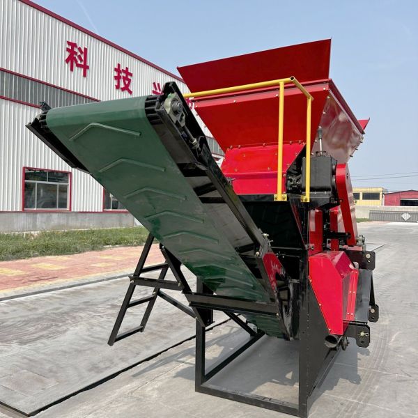 Quality Soil Shredder Crusher Machine With Double Layer Mesh Screen for sale
