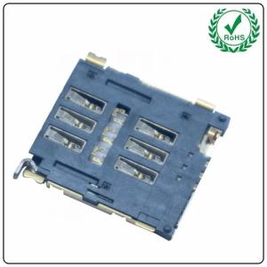 Wholesale 6pin Sim Card Adapter With Detect , 1.5H Micro Sim Card Connector With Tray from china suppliers