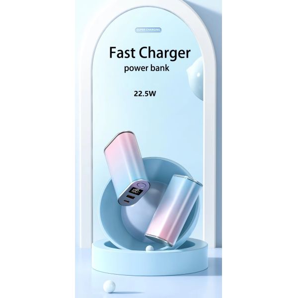 Real Capacity Mini Power Bank 10000 mAh Type C Output Interface Quick Charge Support 22.5W