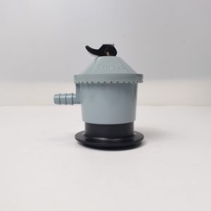 Grey Iraqi Model LPG Valve with Adjustable Regulator and H.51-11mm Outlet