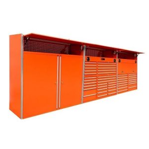 Power Coated Finish 72 Inch Steel Tool Chest with Electric Power Workshop