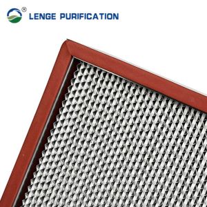 Over 100 ℃ Cleanroom HEPA Filter H14 Separator For Tunnel Sterilization