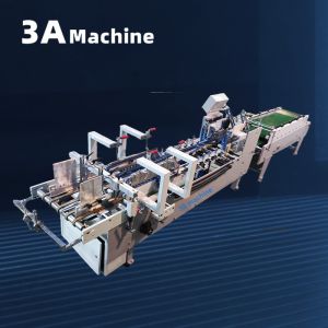 3A PLC Auto Lock Bottom Folder Glued Machine for Presentation Folder Manufacturi