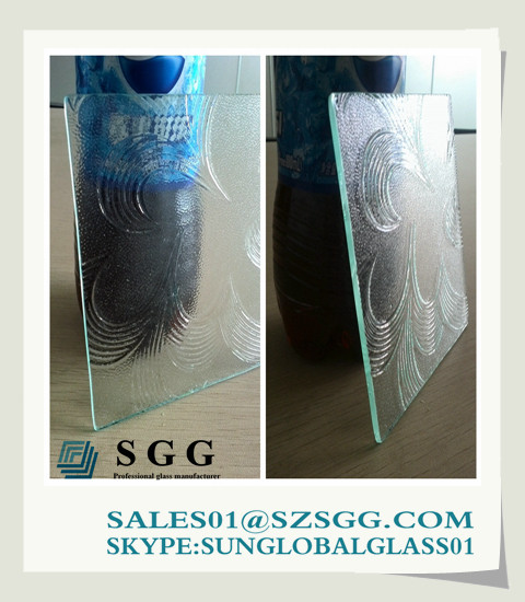 4mm patterned glass panel