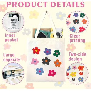 Shockproof Durable Cotton Tote Bag With Handle