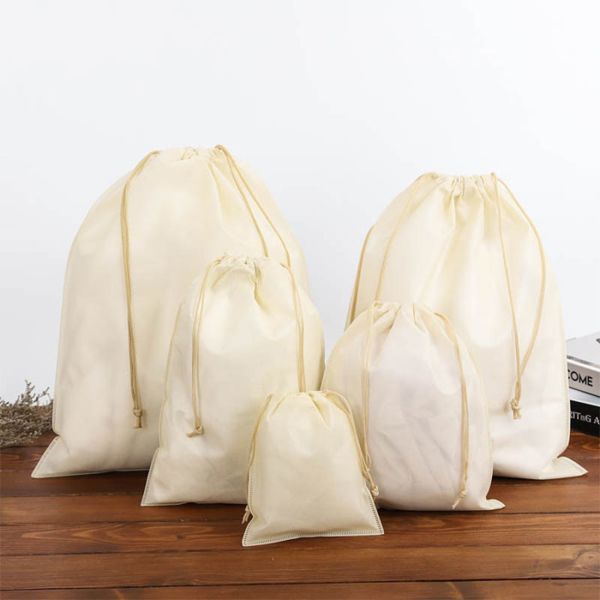 Anti Bacteria Drawstring Non Woven Bag Polypropylene Shrink Resistant