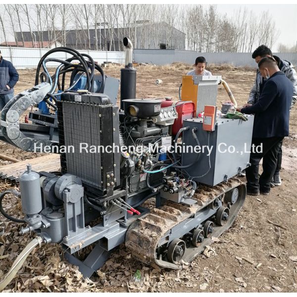2.2t Hydraulic HDD Drilling Rig 160KN Pull Force 62KW Diesel Engine
