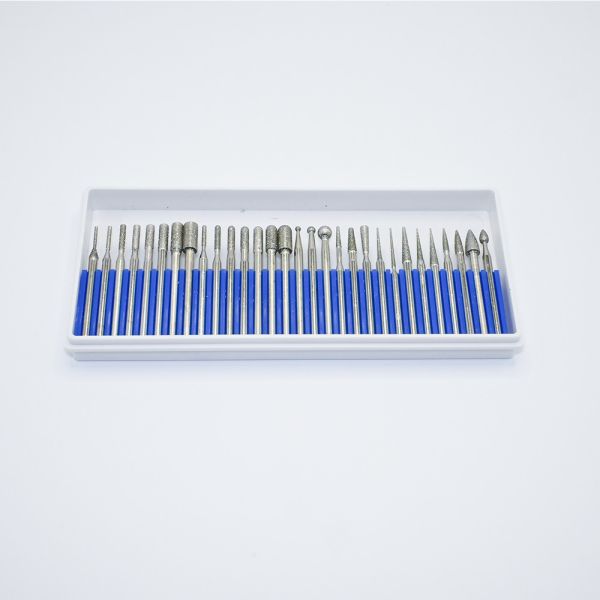 Quality 30 Different Shapes Double Cut Tungsten Carbide Rotary Burr Set with 120° Point Angle and 3 Years Warranty for sale