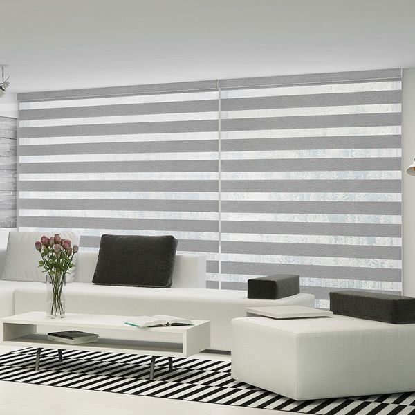 Blackout Intelligent Control Motorized Zebra Blind with 24 Hours After-Sales
