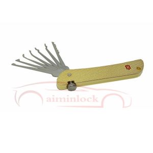 Foldable 7 In 1 Lock Picking Set Locksmith Tools Haoshi Fold Locksmith Tools