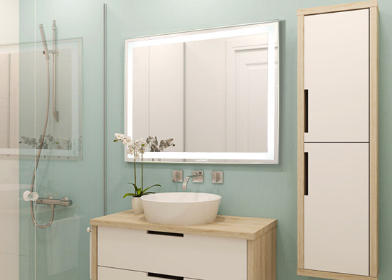 Quality Multi Function Smart LED Bathroom Mirror / LED Illuminated Mirrors For Bathrooms for sale
