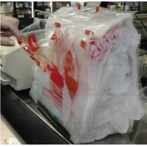 Fresh vegetable Grape Cherries transparent plastic Packaging Bag, Slider Zipper