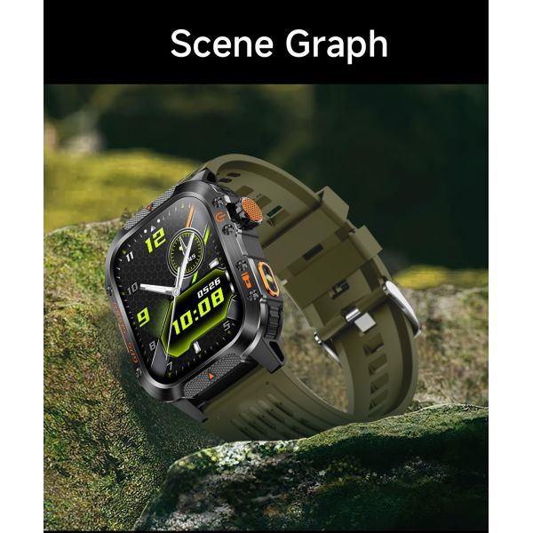 FitCloudPro Compatible GPS Smart Watch with 23 Languages and 30 Meter Waterproof for Fitness Tracking