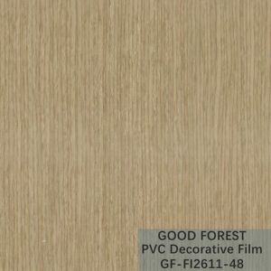 Flowability PVC Decorative Film Scratch Resistance Wooden Grain