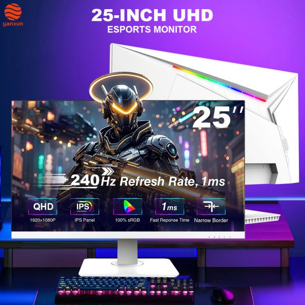 25 Inch LED Bezel-free 100*100 VESA 1K FHD Resolution 75Hz/100Hz/165Hz Refresh Rate Bezel-less VA Panel Office PC Monitor