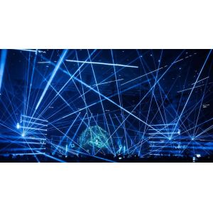 RoHs Invisible 3d Holographic Video Projection Hologram Screen Custom For Live