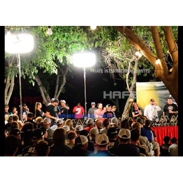 Tripod Portable Rechargeable 2 * 500 W LED Work Lights Inflatable Stand Light