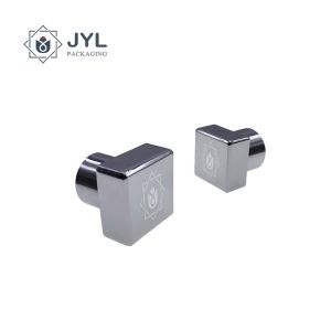 Zamac Perfume bottle Cap Square Shape Public Mold Recyclable Material