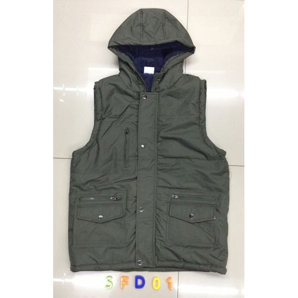 SFD001 Men's vest waistcoats jacket, coats with hood
