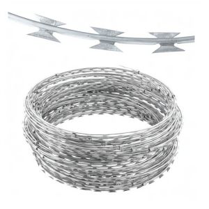 BTO 22 CBT 64 Types Anti Climb Razor Wire Concertina Wire Hot Dipped Galvanized