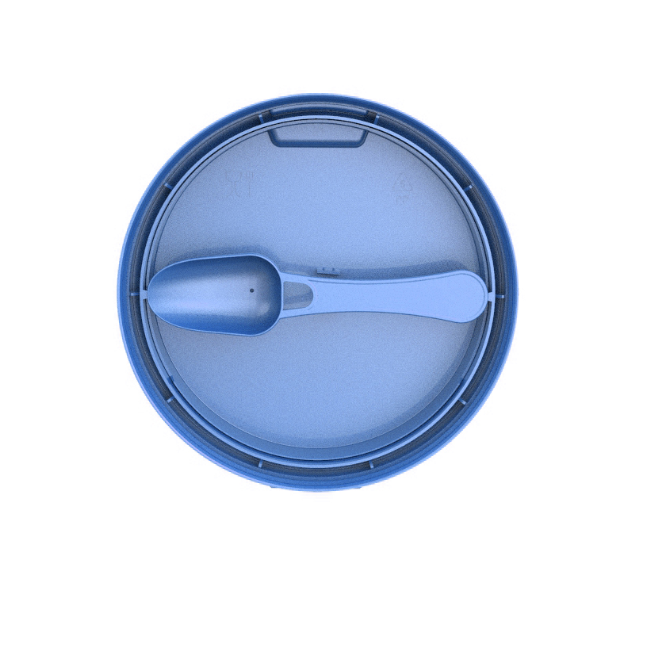 Abbott Milk Powder Flip Top Lids Tin Can Packed Powders with Custom Logo and Spoon