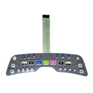 Embossed Tactile Push Button Membrane Switch with Graphic Overlay