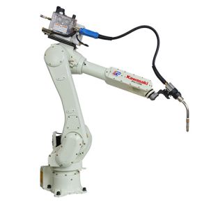 White Automated Robotic Welding Machine Robotic Laser Welding