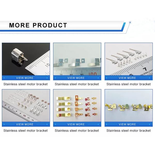 Anodization Precision Metal Stamping Parts Electric Motor Components Starter Carbon Brush