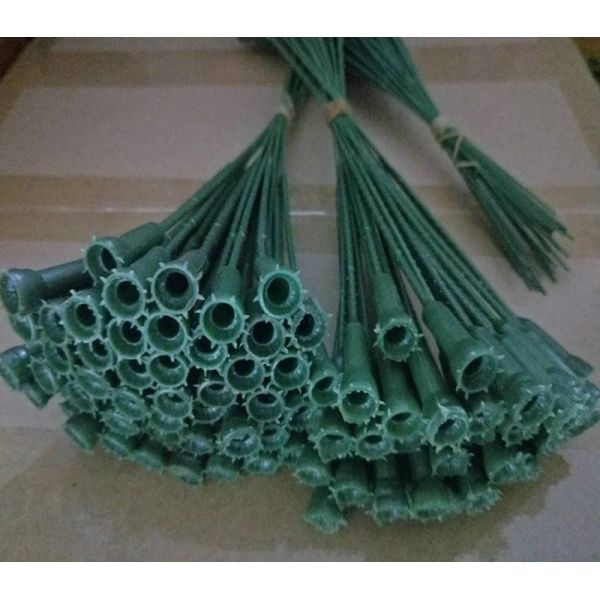 Reasonable Price Plastic rose stem artificial flower stem use to make preserved roses flower box