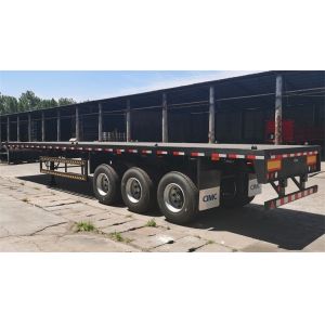 CIMC Latest Design Flatbed Trailer for Efficiently Transporting
