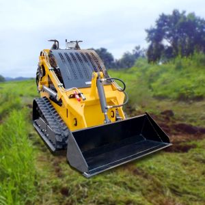 China Track Wheel CE/EPA/EURO 5 Mini Skid Steer Loader With Bucket Trencher