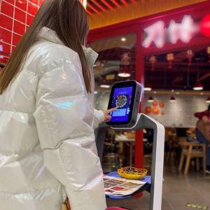 Food Delivery Robot Waiter With AI Artificial Intelligence Service Robot