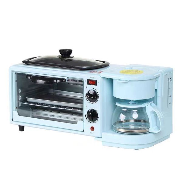 Multipurpose 3 - In- 1 Breakfast Maker With Mechanical Timer Control And Coffee