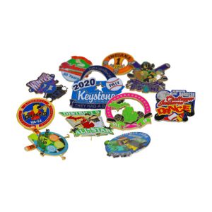 China Custom Soft Enamel Lapel Pins 1.5in Metal Badges on sale