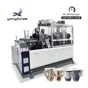 Fully Automatic 90-100pcs/Min Paper Cup Production Machine Line For Manufacturin