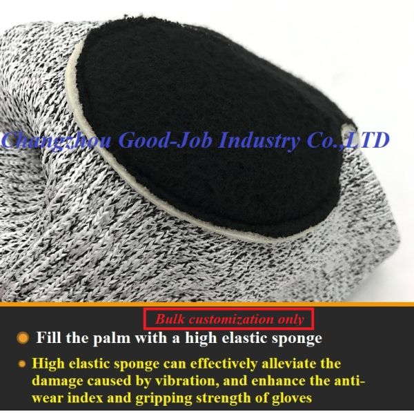 Oilfield HPPE TPR Impact Protective Work Gloves Sandy Nitrile Coating Anti Impact Cut Resistant Gloves