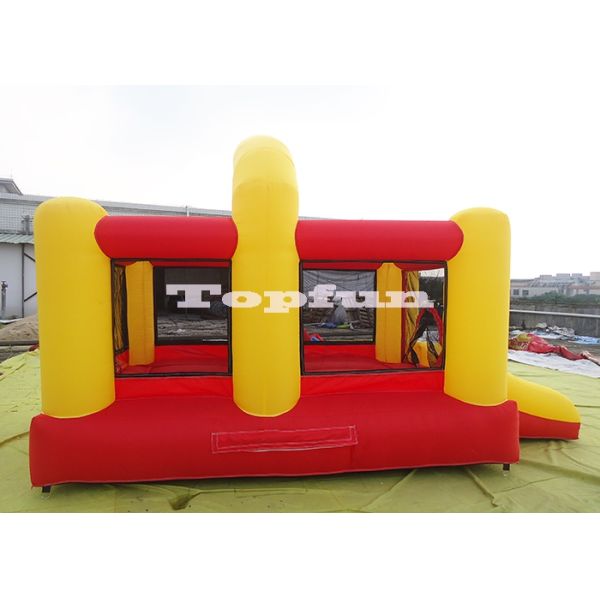Commercial Bouncy Houses / 13ft Kids Modular Bounce Rooms With Slide