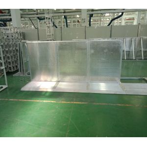 Concert Mojo Event Folding Aluminum Crowd Control Barrier 2mm Mesh