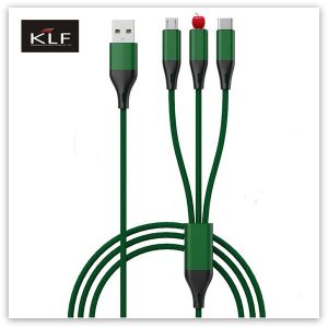 3 in 1 Nylonn Braided USB cable