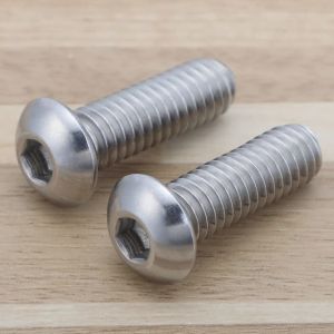 Wholesale 1/4-20 x 1/2 Inch Button Head Socket Cap Bolts 18-8 Stainless Steel 304 Plain Finish Full Thread Allen Hex Drive Pan Head from china suppliers