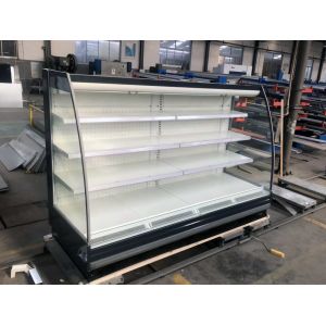 Commercial Supermarket Refrigerated Open Display Cabinet For Fruits