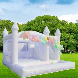 Mini Inflatable Bouncer Castle with Customized Size and White PVC Material