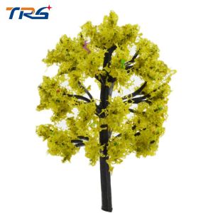 multy colors 4cm-12cm height architecture scale model coloful trees for model
