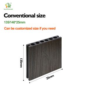Modern Style Durable WPC Decking UV Resistant Composite Decking for Outdoor