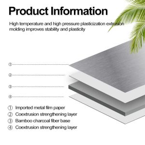 Bamboo Charcoal Wood Veneer New Innovation 1220*2440*5/8mm Flame Retardant