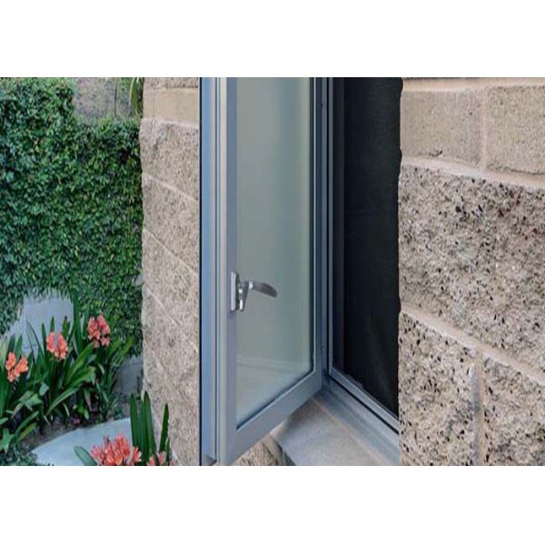 Quality Single Glazed Glass Custom Aluminium Windows PVDF Finished With Hardware for sale