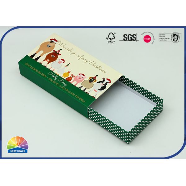 Quality Biodegradable 1200gsm CCNB Soap Package Paper Box Matte Lamination for sale