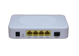 Plug And Play FTTX 4FE GEPON ONU Optical Network Unit Plastic Shell With One Uplink EPON Port