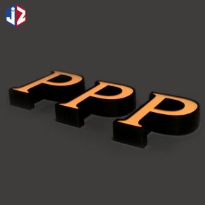 LED 3D Front Lit Signage Dust Resistance Low Power Conumption